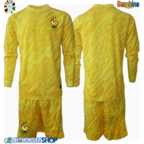 Maglie da calcio Francia Portiere Prima Maglia Bambino Europei 2024 Manica Lunga (+ Pantaloni corti)